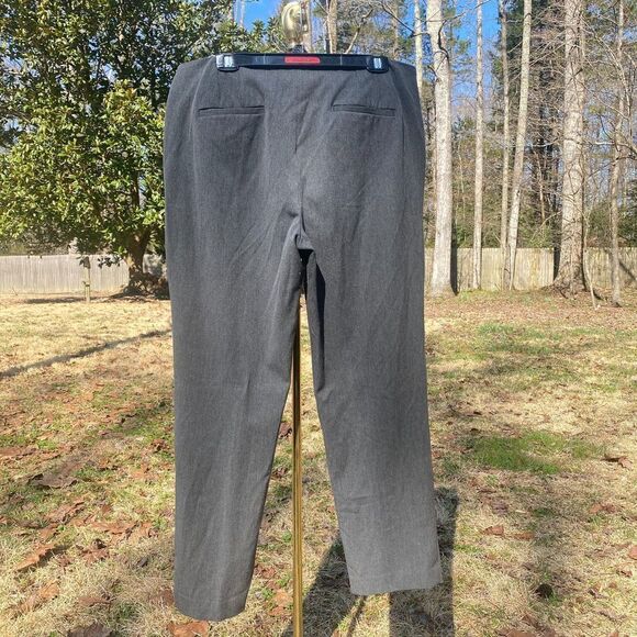 Talbots Dark Grey Twill Pleated Dress Slacks - Picture 5 of 8